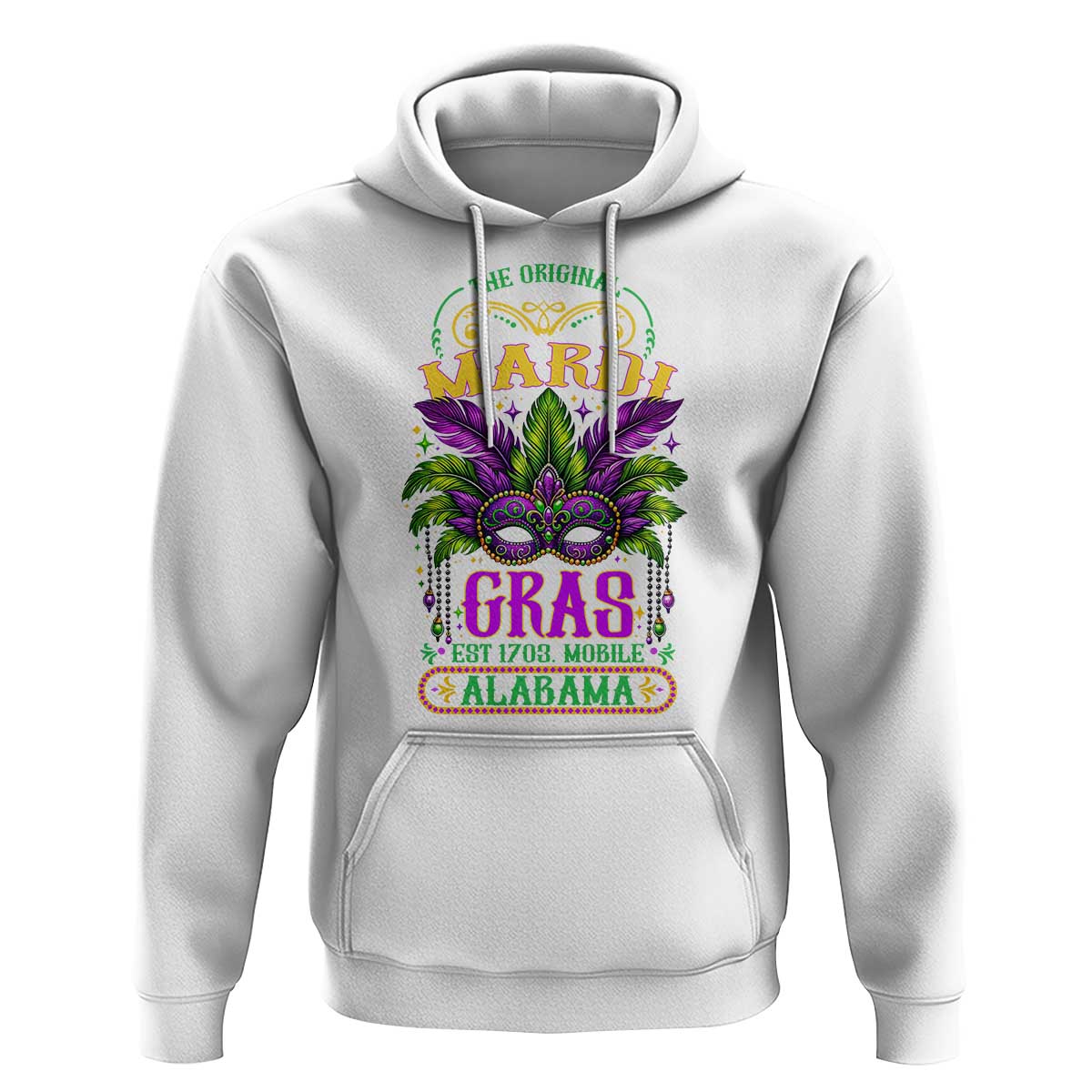 The Original Mardi Gras Mobile Alabama 1703 Hoodie