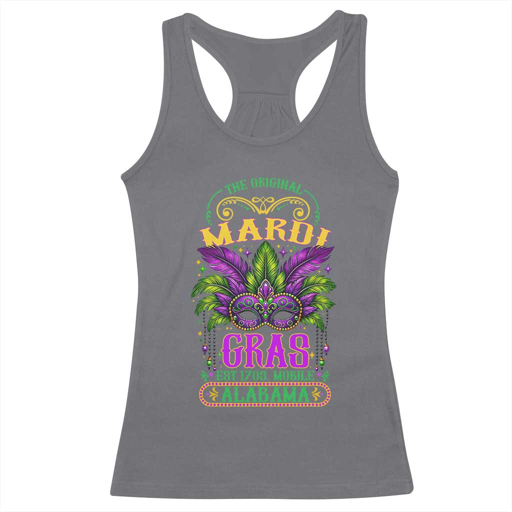 The Original Mardi Gras Mobile Alabama 1703 Racerback Tank Top