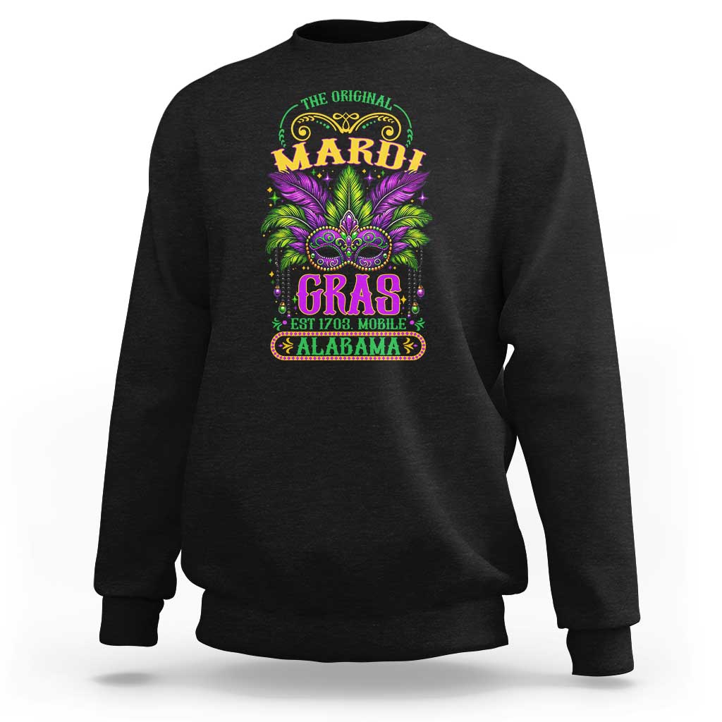 The Original Mardi Gras Mobile Alabama 1703 Sweatshirt