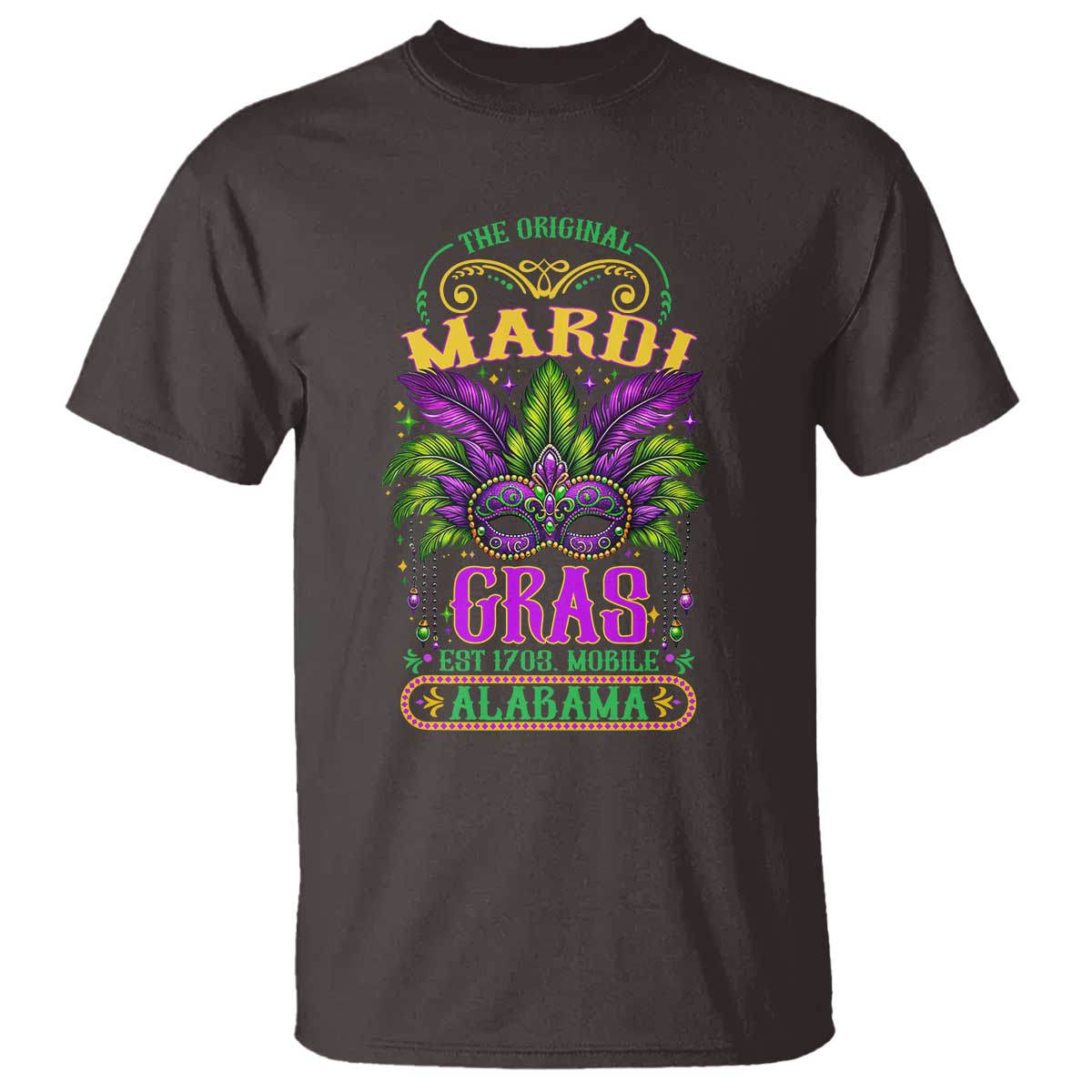 The Original Mardi Gras Mobile Alabama 1703 T Shirt