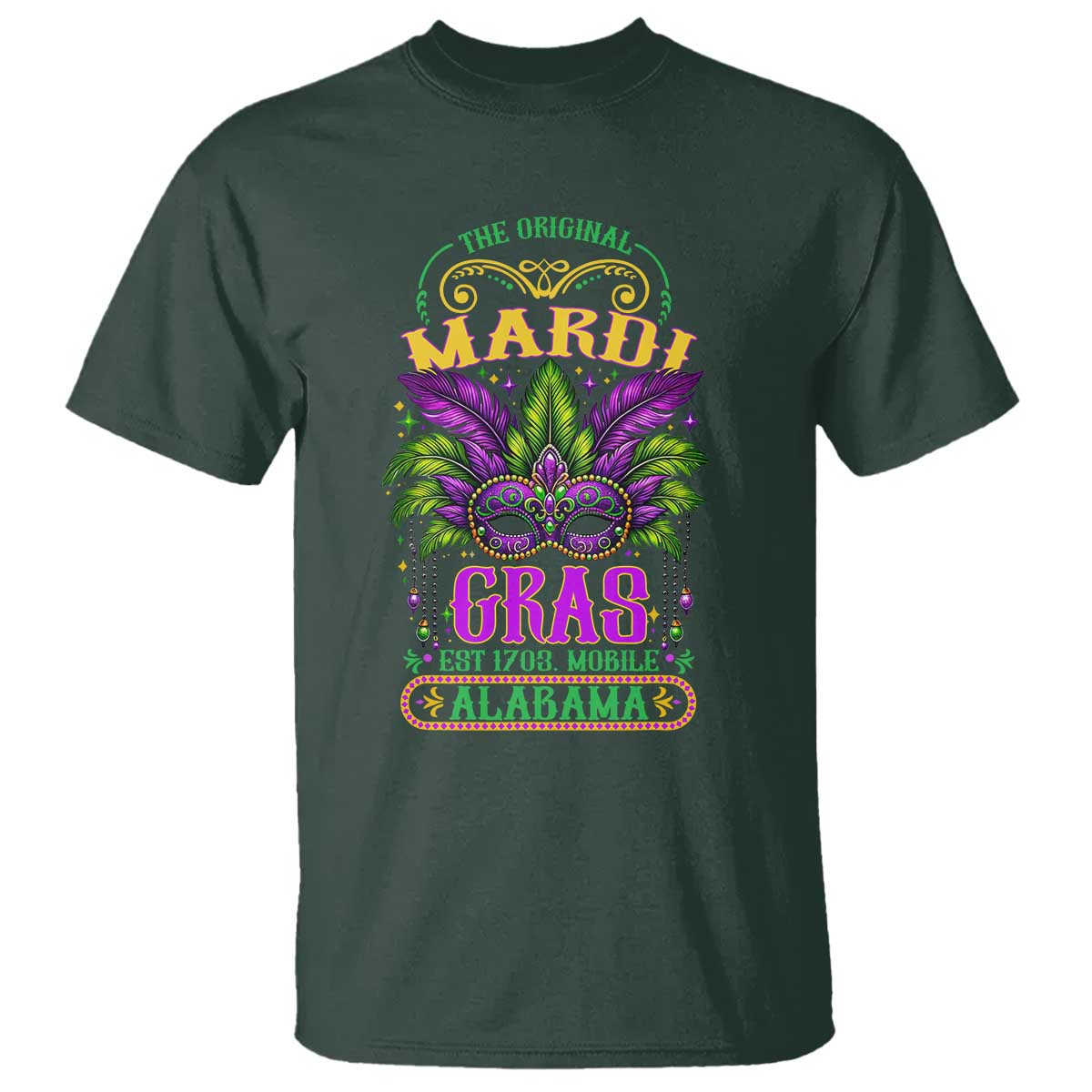 The Original Mardi Gras Mobile Alabama 1703 T Shirt