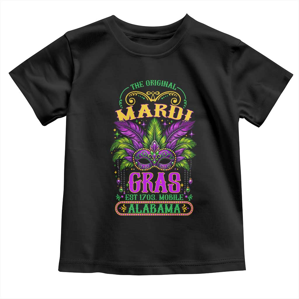 The Original Mardi Gras Mobile Alabama 1703 Toddler T Shirt