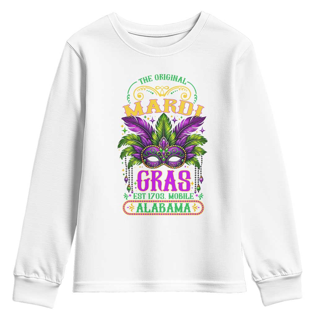 The Original Mardi Gras Mobile Alabama 1703 Youth Sweatshirt