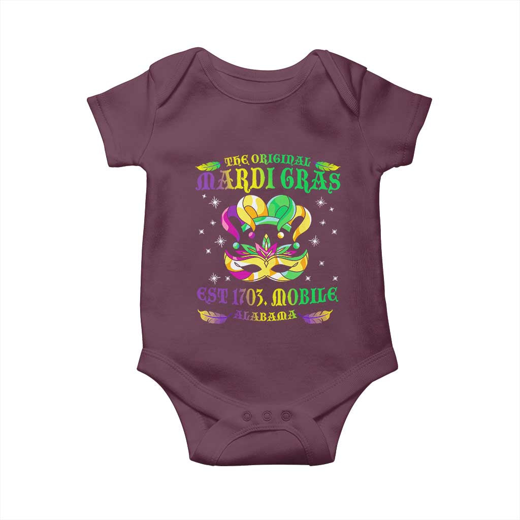 The Original Mardi Gras Baby Onesie Mobile Alabama 1703
