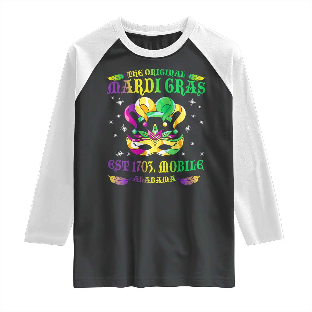 The Original Mardi Gras Raglan Shirt Mobile Alabama 1703
