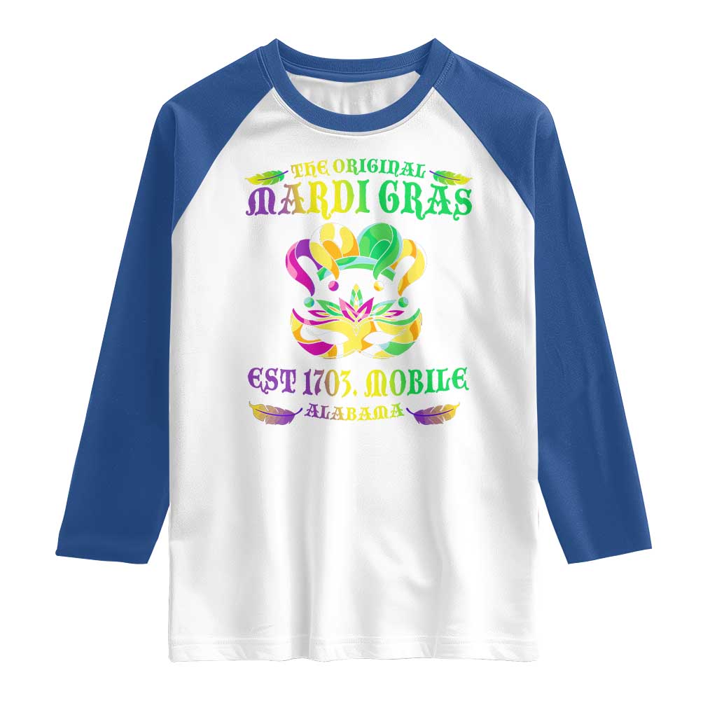 The Original Mardi Gras Raglan Shirt Mobile Alabama 1703