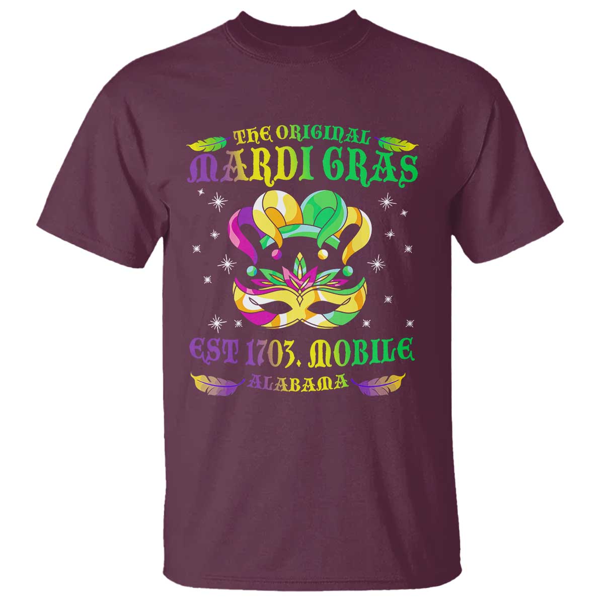 The Original Mardi Gras T Shirt Mobile Alabama 1703