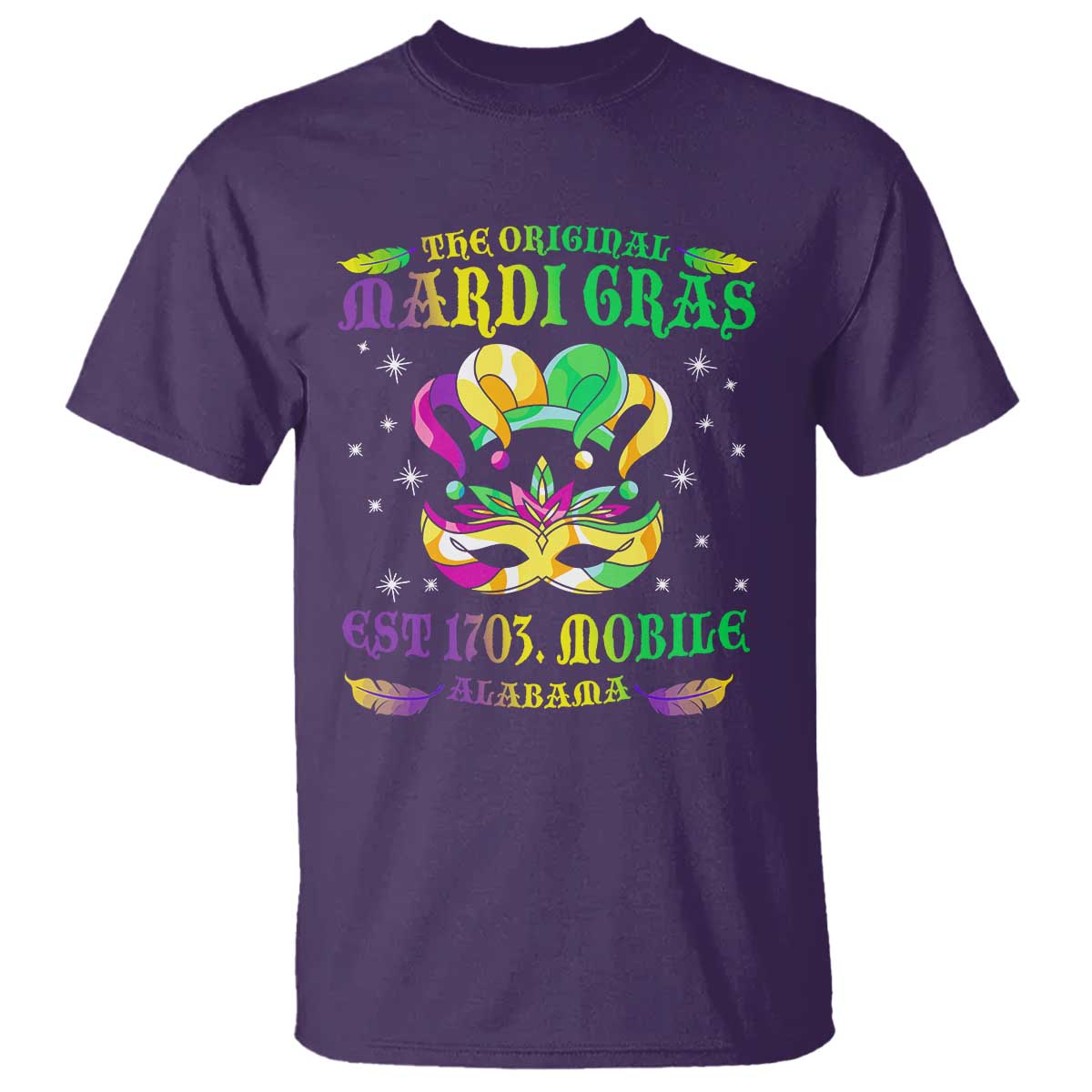 The Original Mardi Gras T Shirt Mobile Alabama 1703