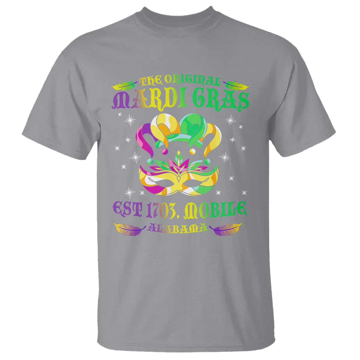 The Original Mardi Gras T Shirt Mobile Alabama 1703
