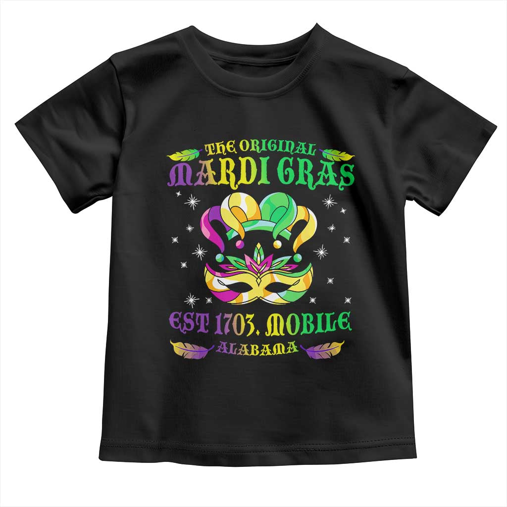 The Original Mardi Gras Toddler T Shirt Mobile Alabama 1703