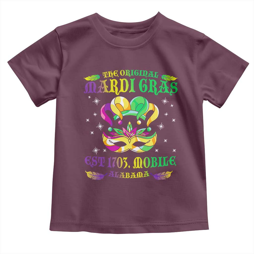 The Original Mardi Gras Toddler T Shirt Mobile Alabama 1703