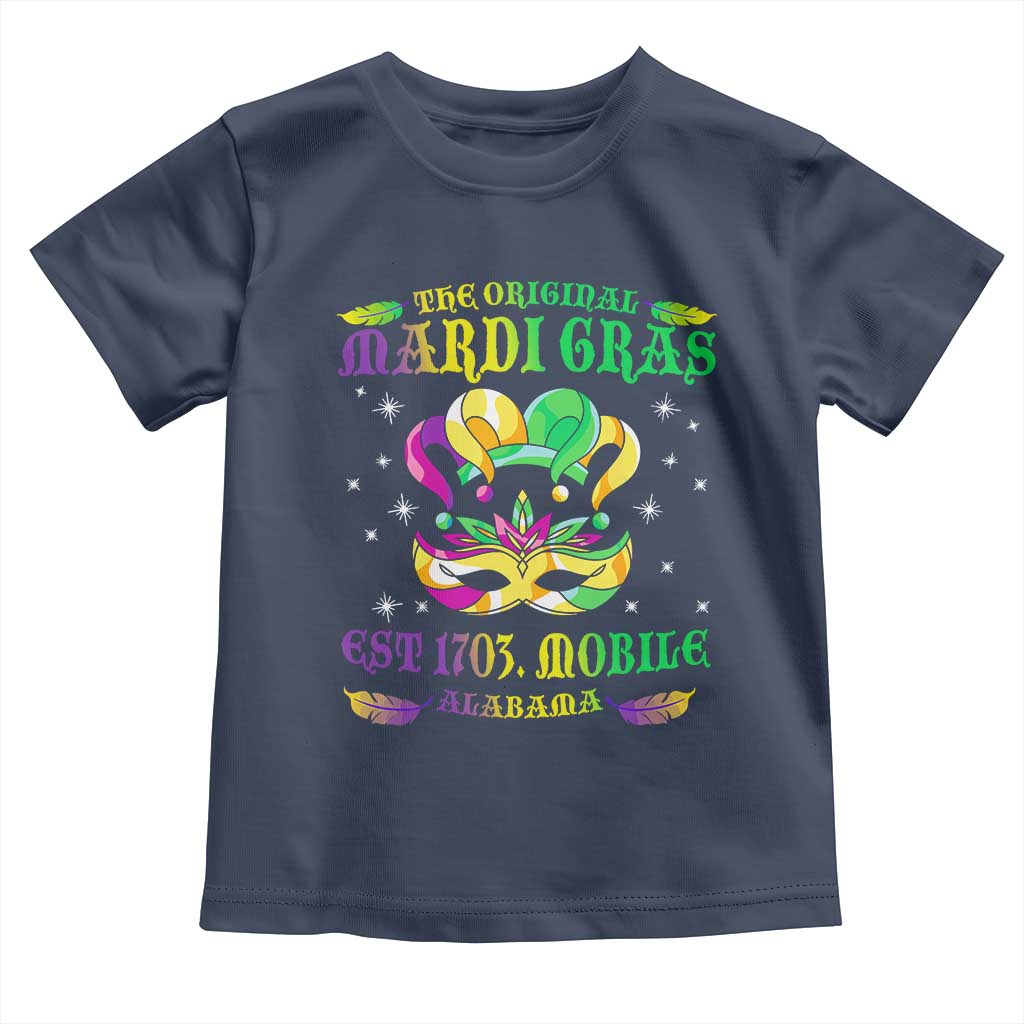 The Original Mardi Gras Toddler T Shirt Mobile Alabama 1703
