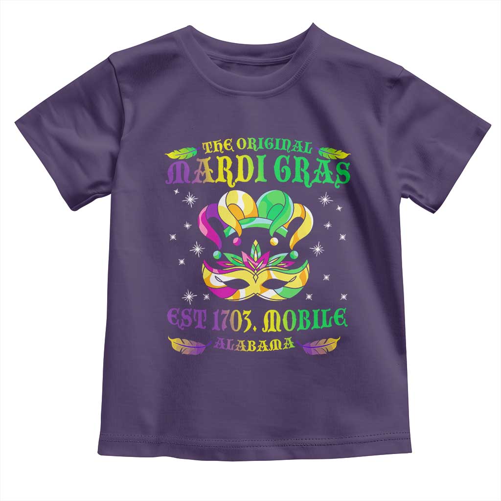 The Original Mardi Gras Toddler T Shirt Mobile Alabama 1703
