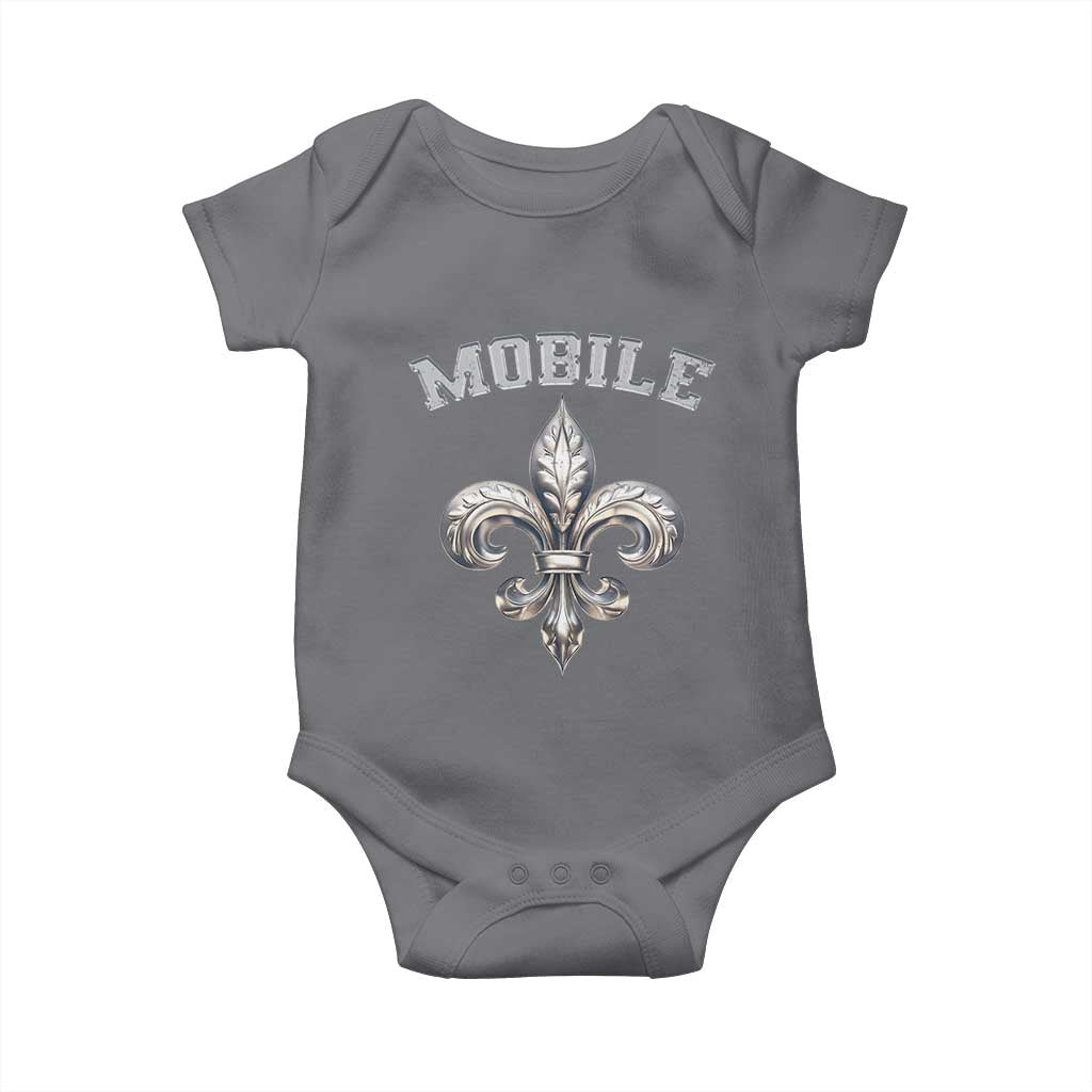 Mardi Gras Mobile Alabama Baby Onesie