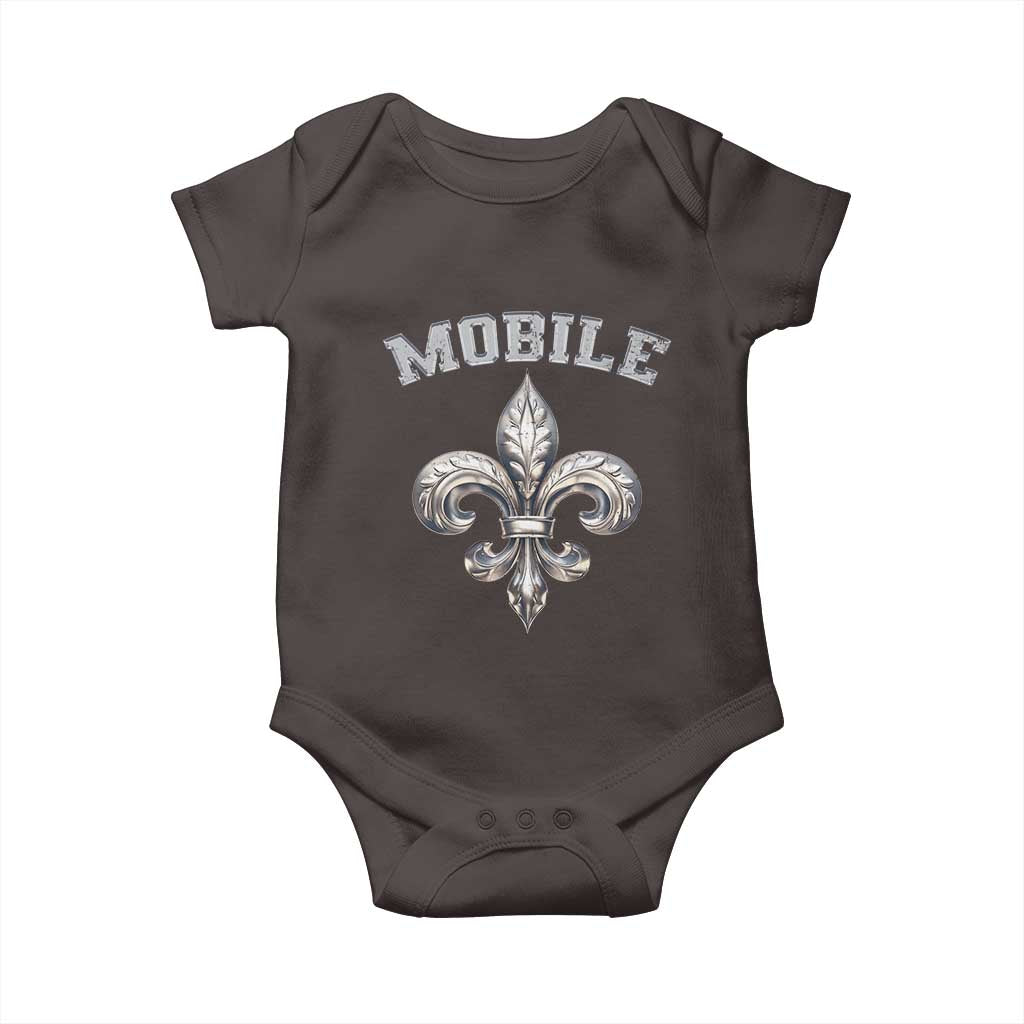 Mardi Gras Mobile Alabama Baby Onesie