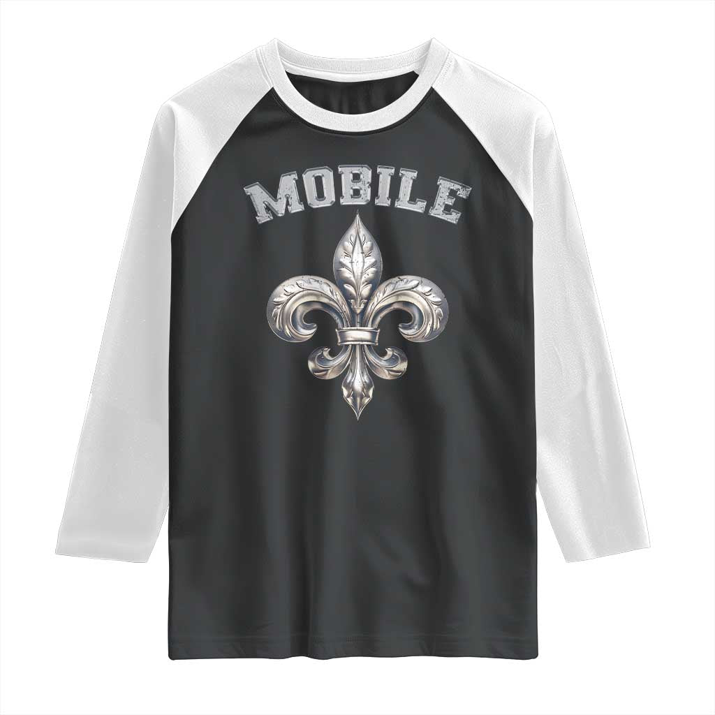 Mardi Gras Mobile Alabama Raglan Shirt