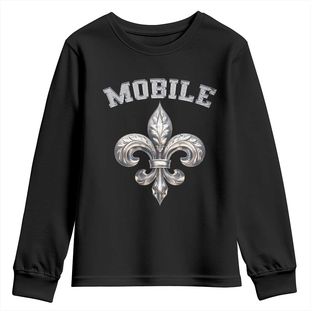 Mardi Gras Mobile Alabama Youth Sweatshirt