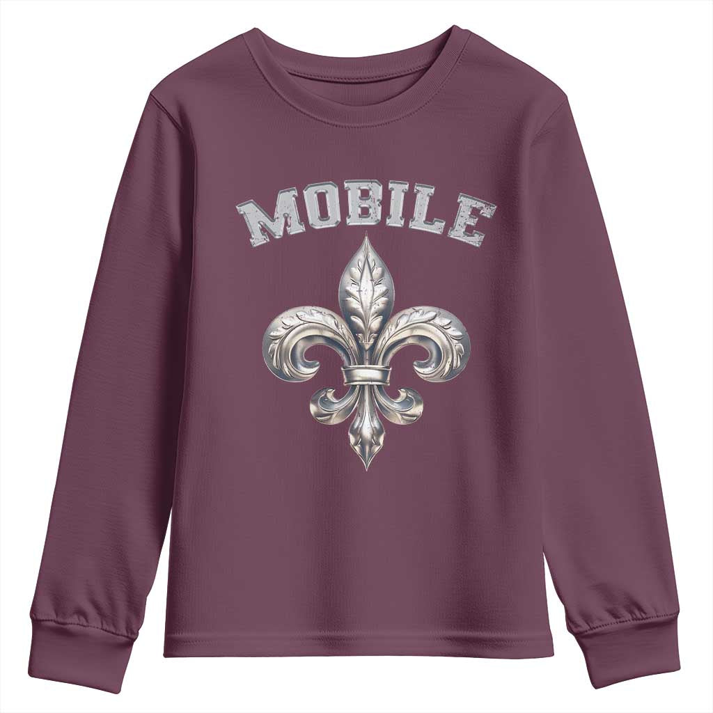 Mardi Gras Mobile Alabama Youth Sweatshirt