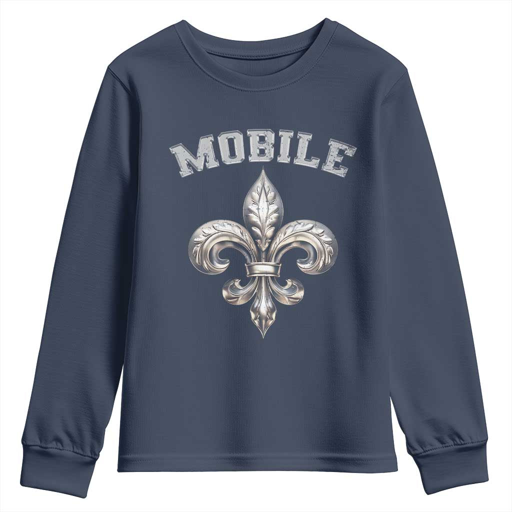 Mardi Gras Mobile Alabama Youth Sweatshirt