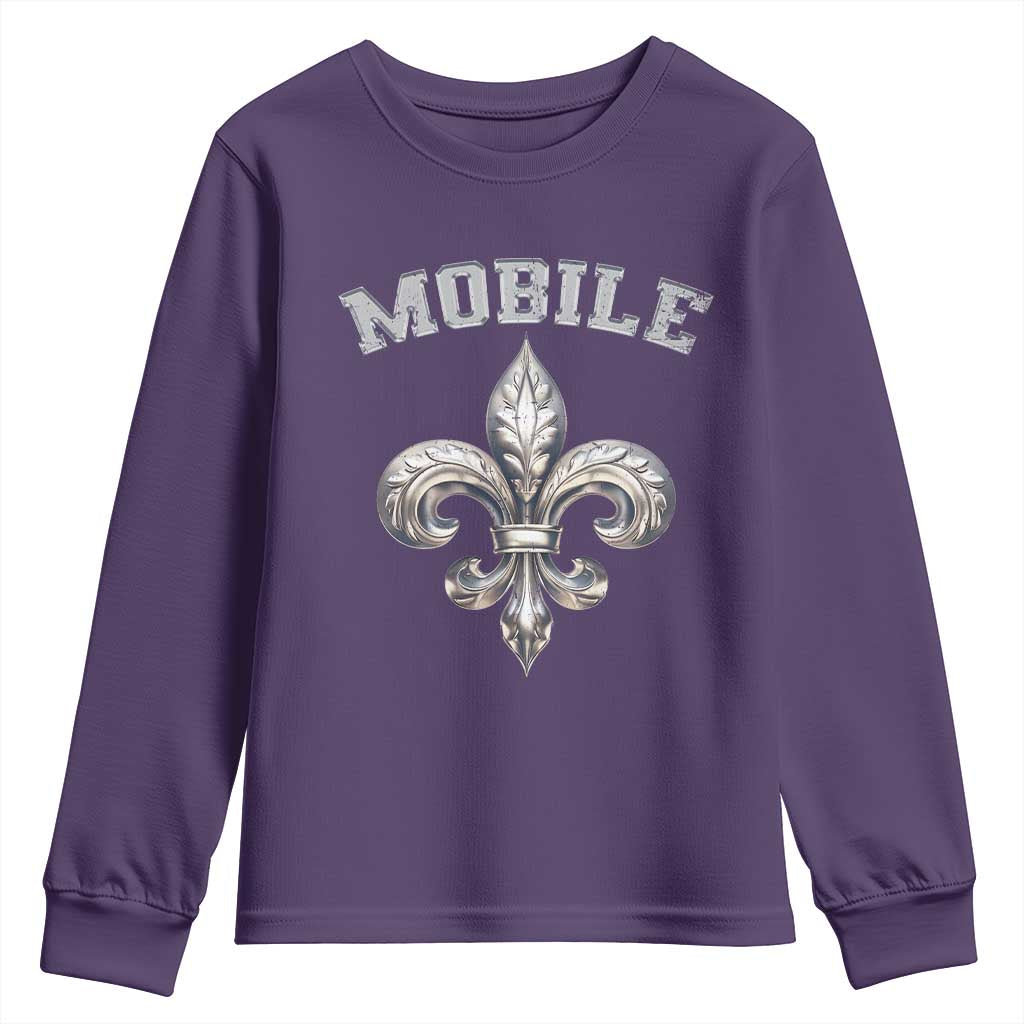 Mardi Gras Mobile Alabama Youth Sweatshirt