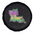 Louisiana Mardi Gras Coquette Spare Tire Cover
