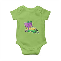 Louisiana Mardi Gras Coquette Baby Onesie