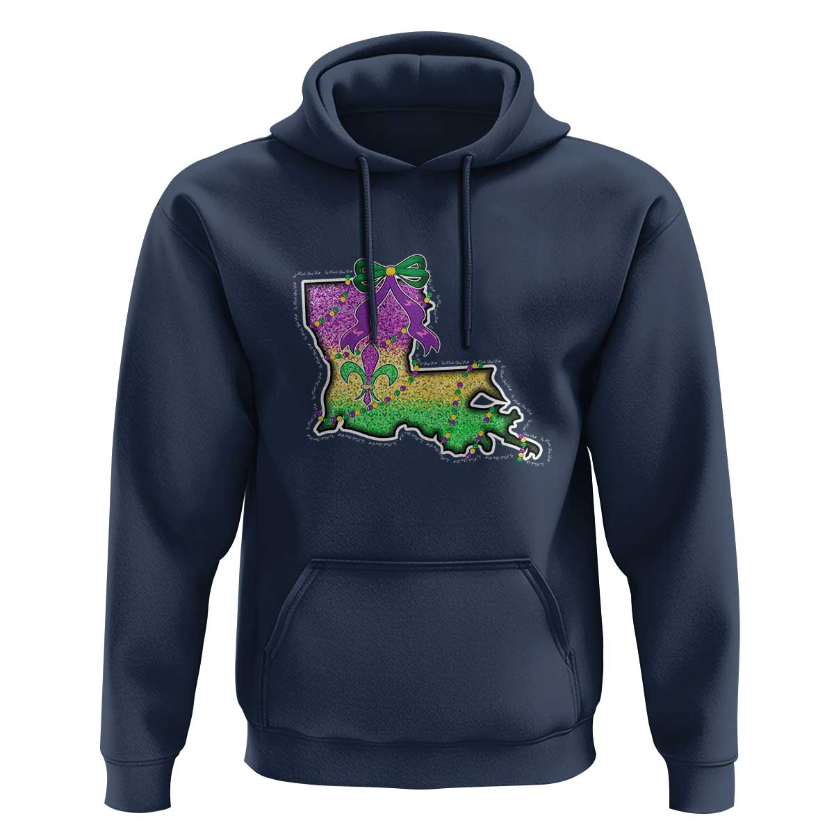 Louisiana Mardi Gras Coquette Hoodie