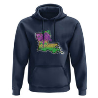 Louisiana Mardi Gras Coquette Hoodie