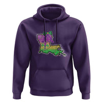 Louisiana Mardi Gras Coquette Hoodie