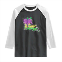 Louisiana Mardi Gras Coquette Raglan Shirt