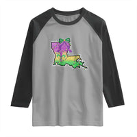 Louisiana Mardi Gras Coquette Raglan Shirt