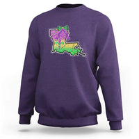 Louisiana Mardi Gras Coquette Sweatshirt