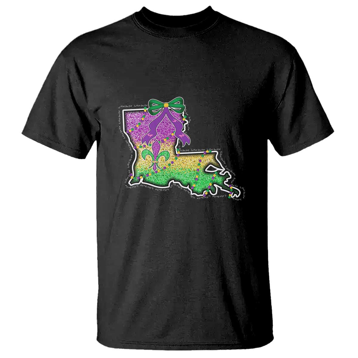 Louisiana Mardi Gras Coquette T Shirt
