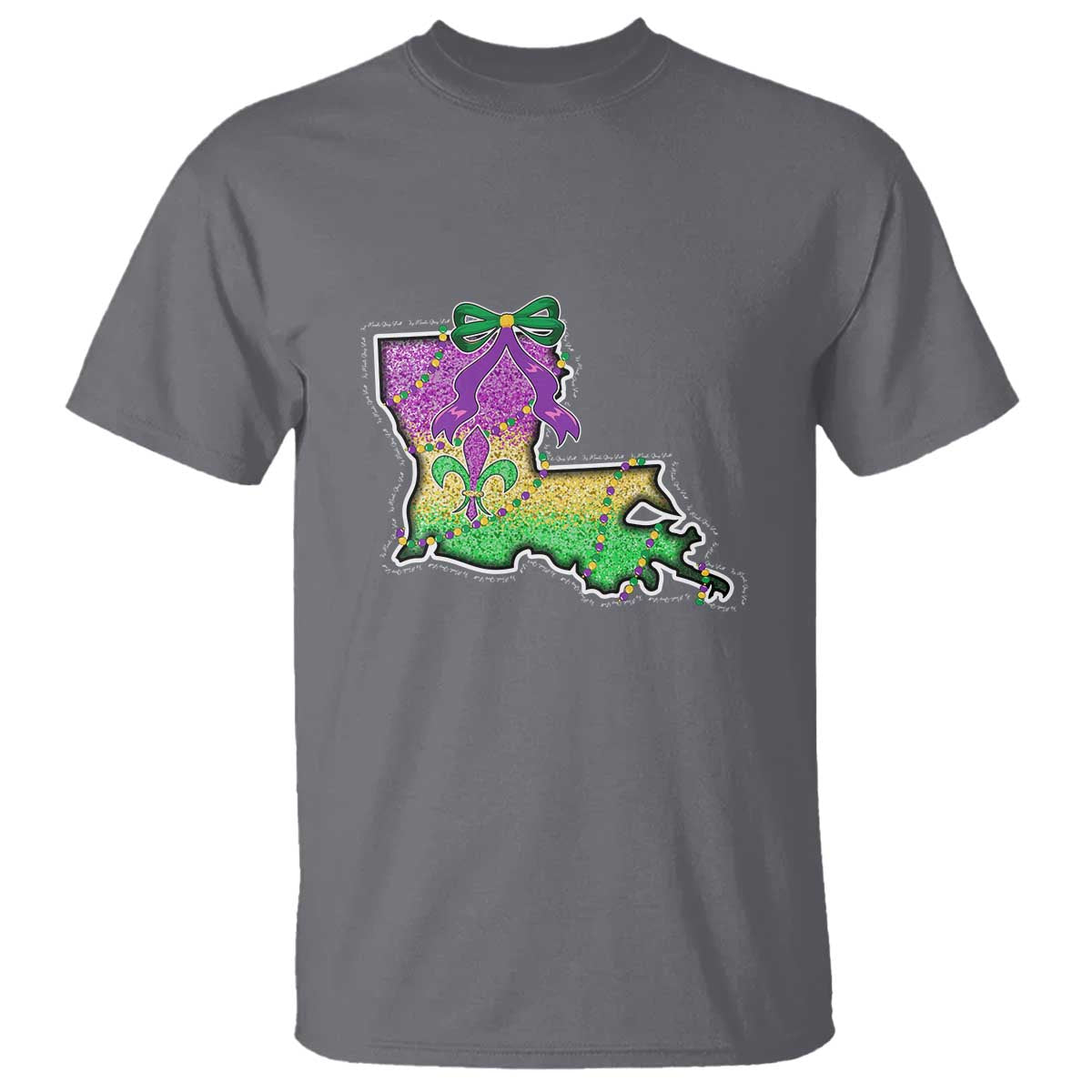 Louisiana Mardi Gras Coquette T Shirt