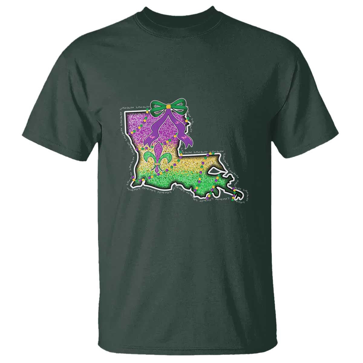 Louisiana Mardi Gras Coquette T Shirt