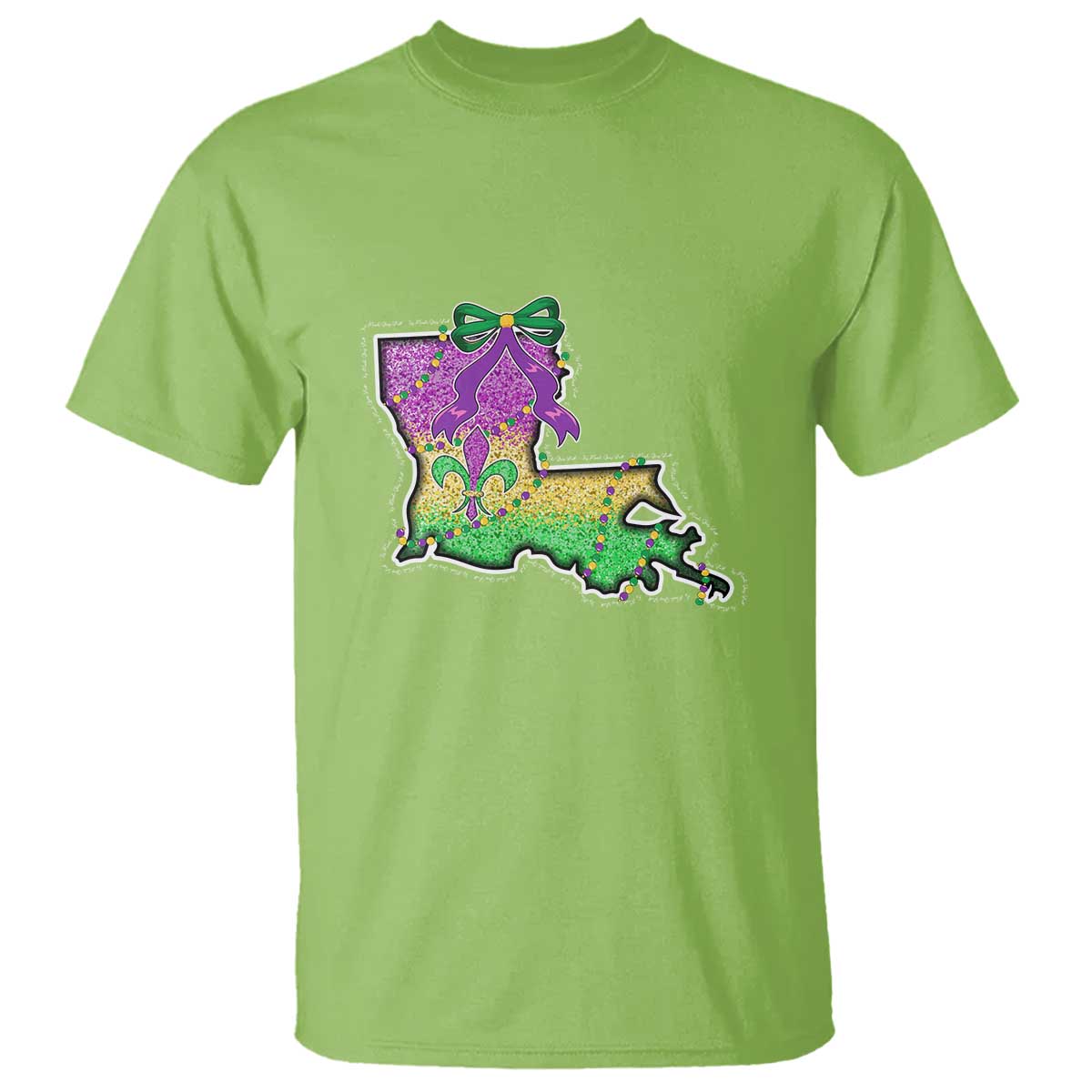 Louisiana Mardi Gras Coquette T Shirt