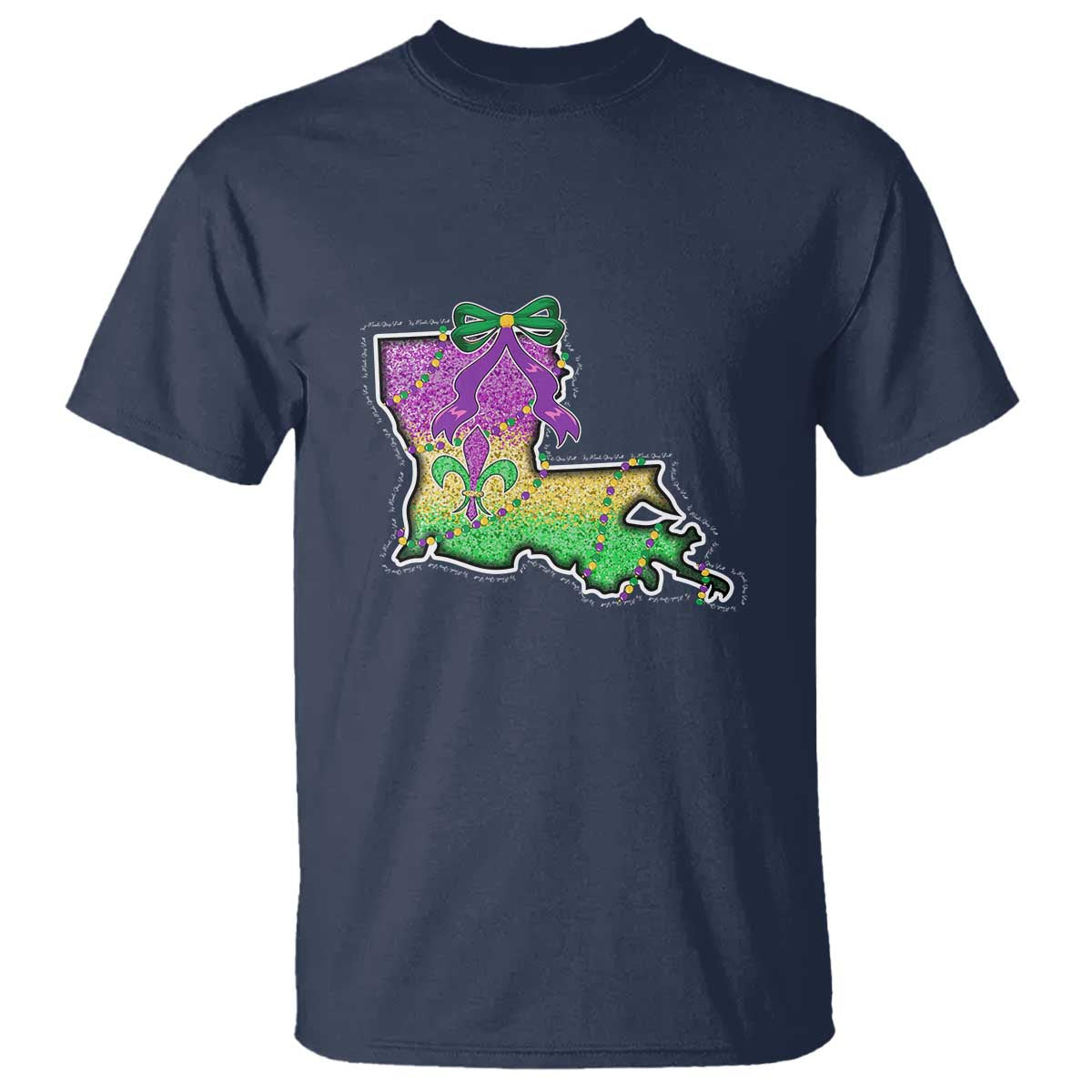 Louisiana Mardi Gras Coquette T Shirt