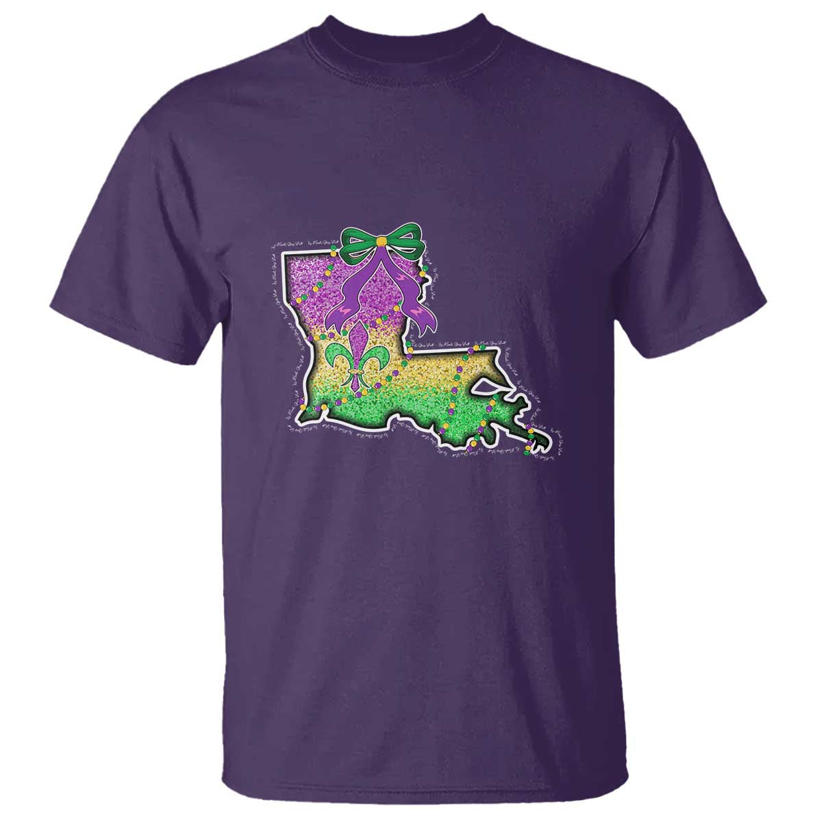Louisiana Mardi Gras Coquette T Shirt