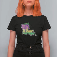 Louisiana Mardi Gras Coquette T Shirt For Women