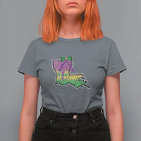 Louisiana Mardi Gras Coquette T Shirt For Women