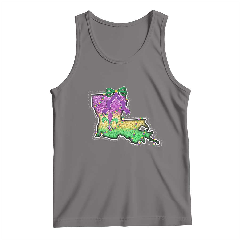 Louisiana Mardi Gras Coquette Tank Top