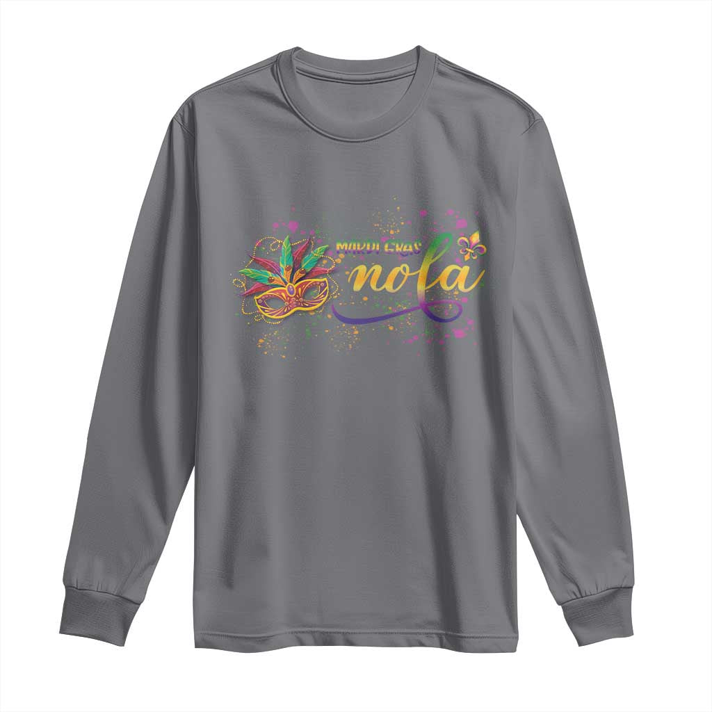 Mardi Gras Long Sleeve Shirt NOLA New Orleans Louisiana
