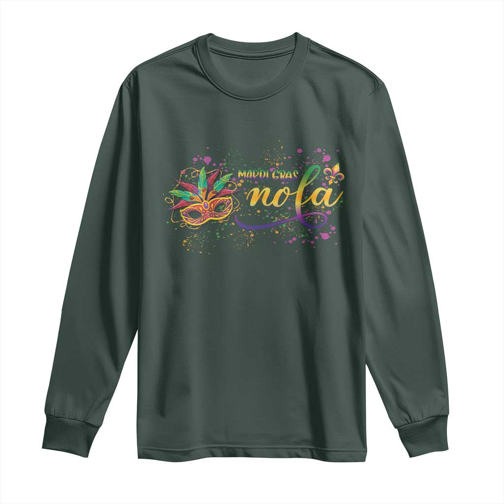 Mardi Gras Long Sleeve Shirt NOLA New Orleans Louisiana