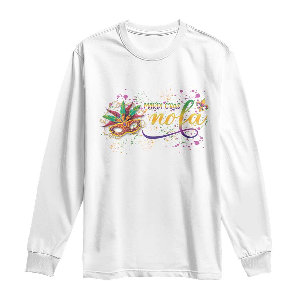 Mardi Gras Long Sleeve Shirt NOLA New Orleans Louisiana
