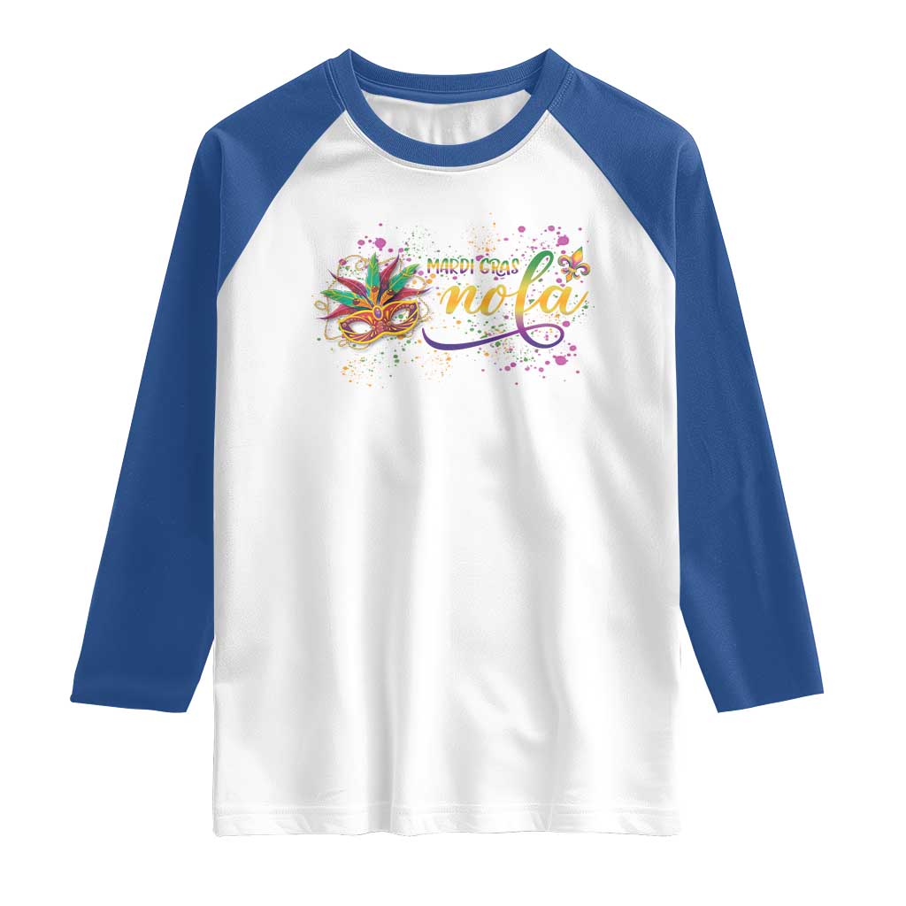 Mardi Gras Raglan Shirt NOLA New Orleans Louisiana