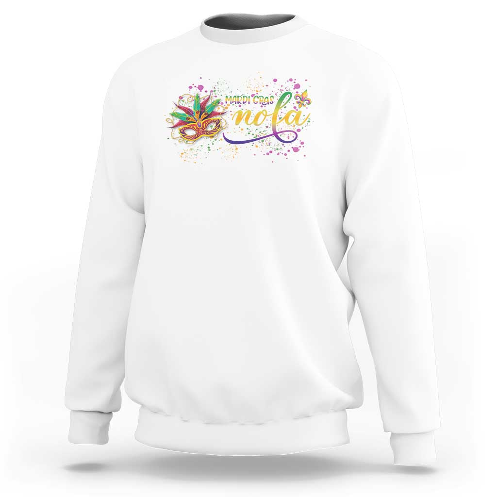 Mardi Gras Sweatshirt NOLA New Orleans Louisiana