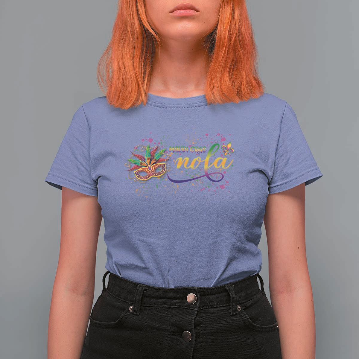Mardi Gras T Shirt For Women NOLA New Orleans Louisiana