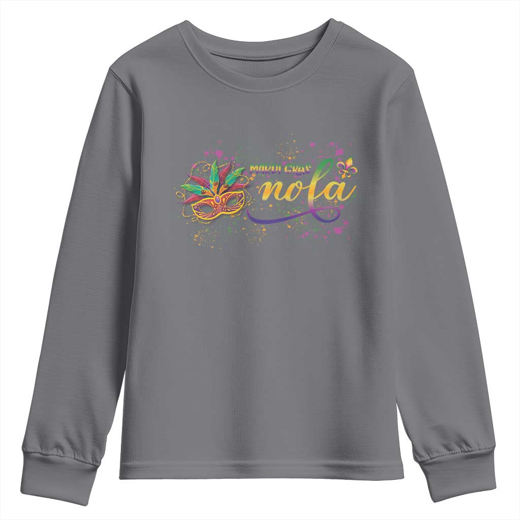 Mardi Gras Youth Sweatshirt NOLA New Orleans Louisiana