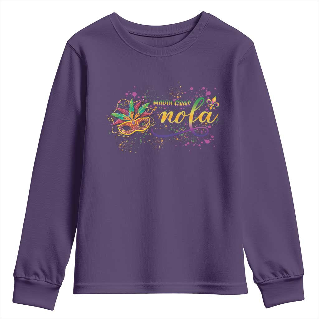 Mardi Gras Youth Sweatshirt NOLA New Orleans Louisiana