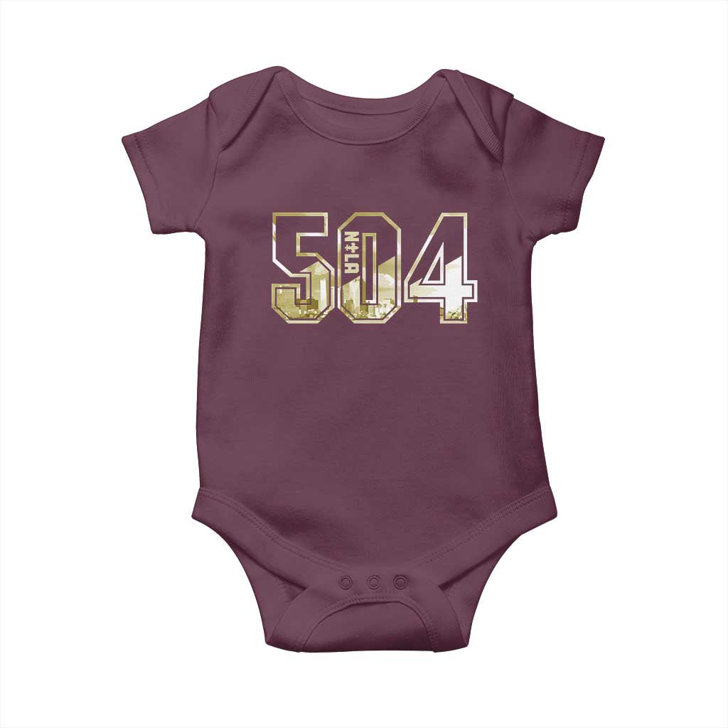 504 NOLA New Orleans Louisiana Baby Onesie